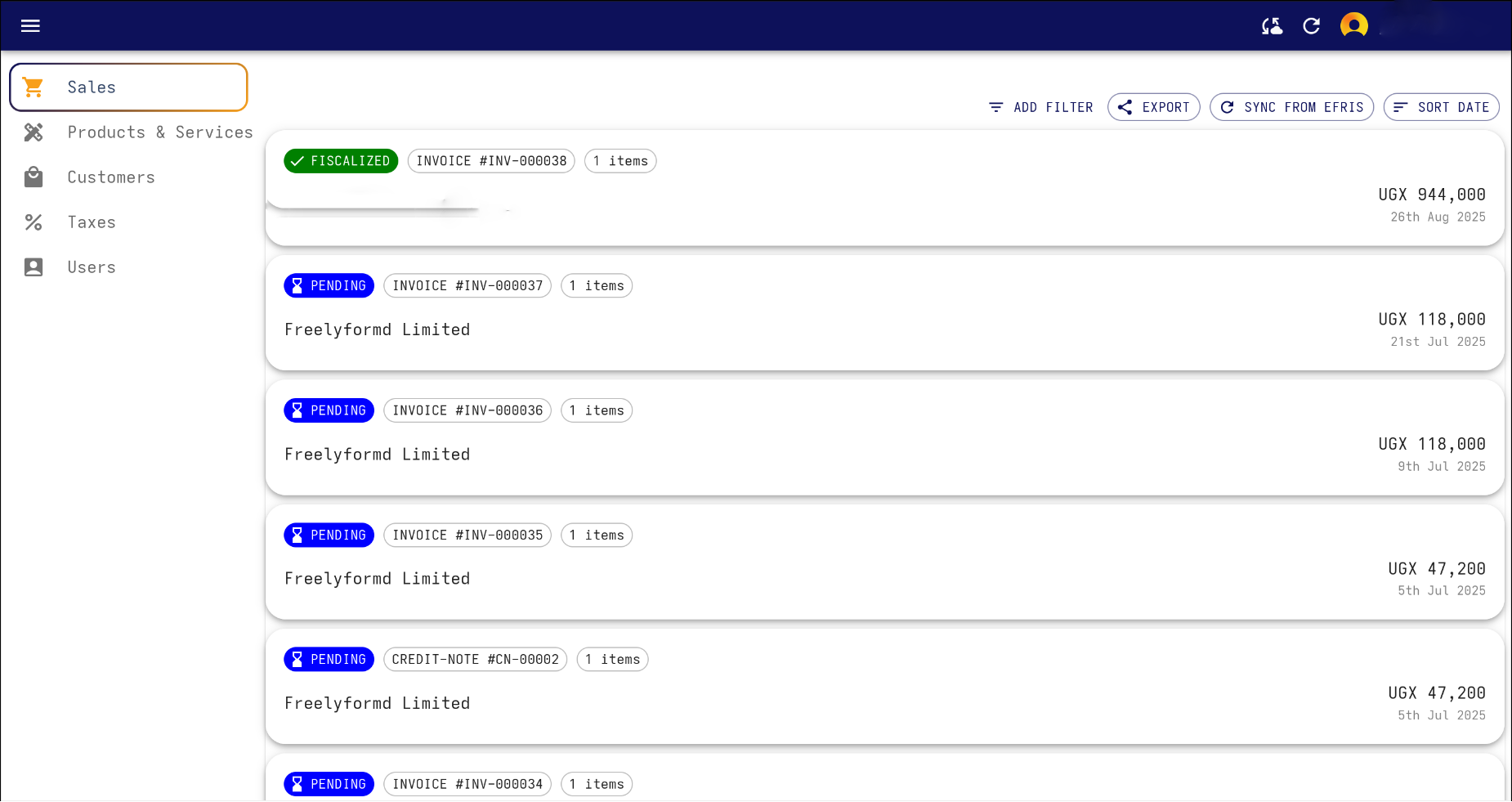 QuickBooks EFRIS Sync